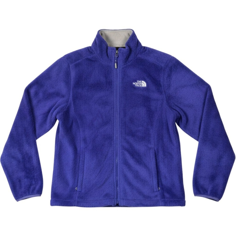 The North Face Osito 2 Blue Full Zip High Pile Fleece Jacket Womens Large L L/G